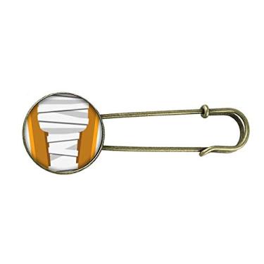 Imagem de Broche de metal retrô com estampa de ilustração do caixão Egypt Mummy