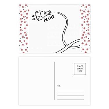 Imagem de Plug Line – Cartão postal para decoração de Natal e flores