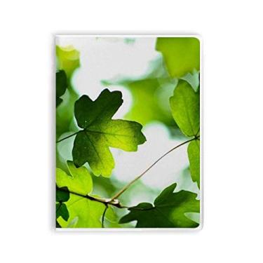 Imagem de Sunshine Leaf Planta Imagem Natureza Caderno Capa de Goma Diário Capa Macia Diário