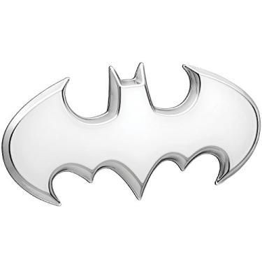 Imagem de Emblemas de fã do Batman 3D emblema de carro – logotipo do Batwing de 1989 (cetim cromado)