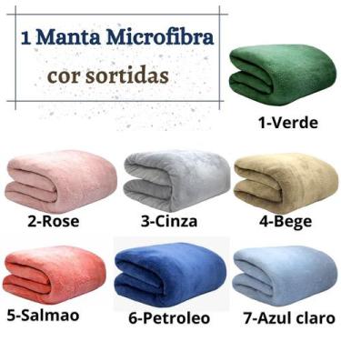 Imagem de Manta Microfibra Casal Sortida 1,80 X 2,00 - Altomax