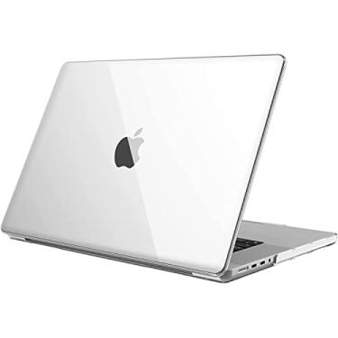 Imagem de Capa Case Compatível Para Macbook New Pro 16,2'' A2485 (M1) 2021/ A2780 (M2) 2023 / A2991 (M3) 2023 / A3186 A3403 (M4) 2024-Transparente,Policarbonato, Rígido,Fina e Leve case