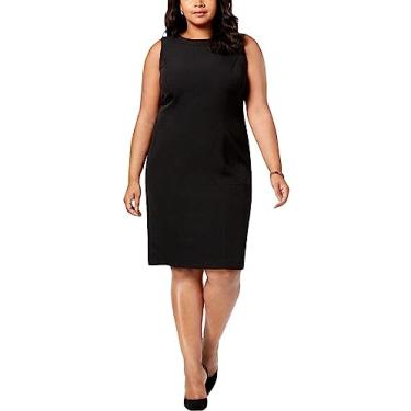 Imagem de Kasper Vestido feminino sem mangas, Pernvy/Wht. (Azul-marinho), 44