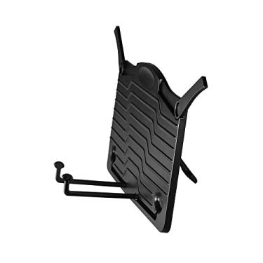 Imagem de SIMBAE Suporte de partitura musical mini mesa suporte de música portátil livro de receitas tablet smartphone livro leitura documentos suporte leve material ABS preto