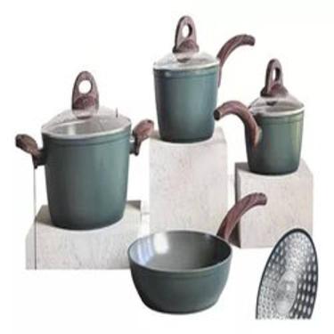 Imagem de Conjunto 4 Panelas Ceramica London Verde - Jomafe Europa