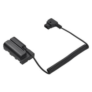Imagem de XIBANY D-tap para WY-VL-F manequim cabo enrolado de bateria acessório de acoplador DC para monitores/luz de vídeo LED/microfone/receptor transmissor sem fio*