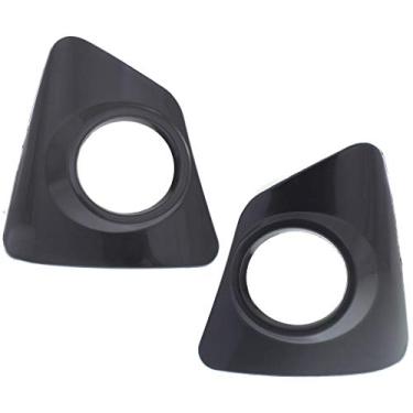 Imagem de Para Toyota Corolla 2014 2015 2016 capa de farol de neblina lado motorista e passageiro par/conjunto | Preto | Primed | Modelo S/Special Edition | Certificado DOT | TO1038172, TO1039172 | 8148202470, 8148102480