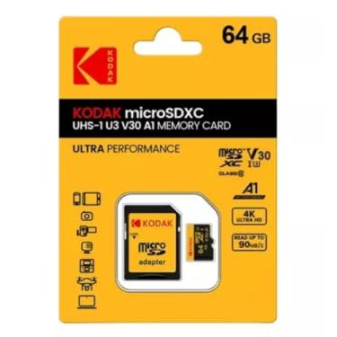 Imagem de Cartão de Memória Micro ssd 64 GB Kodak Class 10 Com Adaptador