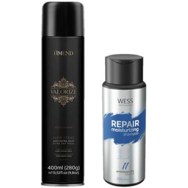 Imagem de Amend Spray Valorize 400ml + Wess Shampoo Repair 250ml - Amend/Wess