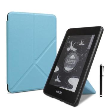 Imagem de Capa dobrável fina para Kindle Oasis de 7 polegadas 10ª geração, versão 2019 e 9ª geração, versão 2017, com hibernar/despertar automático, com caneta de tela sensível ao toque