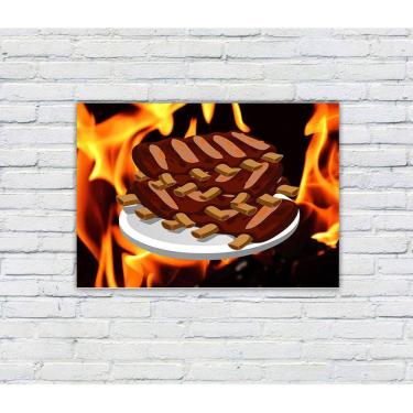 Imagem de Placa Decorativa MDF Cantinho do Churrasco 40