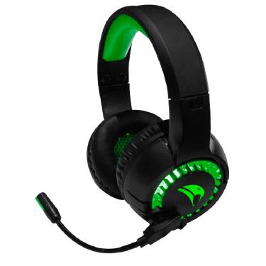 Imagem de Headset Gamer Viper Pro Python com Microfone Omnidirecional LED Verde USB Preto