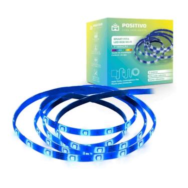 Imagem de Smart Fita Led Positivo RGB Wi-Fi 2ª Geração 14W 3M Com Alexa Ou Google Assistente