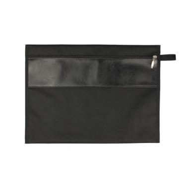 Imagem de Pasta Malote Envelope Incorpast 1852 – Preto, Nylon com Zíper e Detalhes Premium – Elegante, Funcional e Ideal para Transporte de Documentos Profissionais