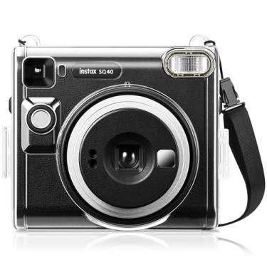 Imagem de Fintie Capa Protetora Para Câmera Instantânea Fujifilm Instax Square Sq40-Capa de Pvc Dura de Cristal com Alça de Ombro Removível Ajustável, Claro