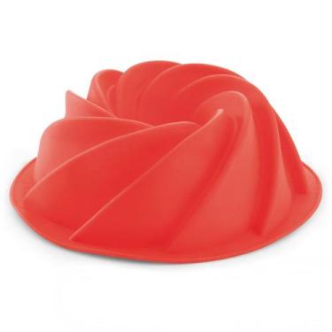 Imagem de Forma Para Flan Em Silicone Vermelha 24 Cm Mimo Style