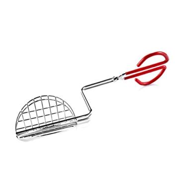 Imagem de Pinça de taco com cabo longo de aço inoxidável para fazer conchas de taco caseiras