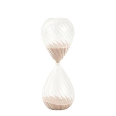 Imagem de Ampulheta Decorativa em Vidro Areia Bege 30 Minutos 22cm 18732 Mart