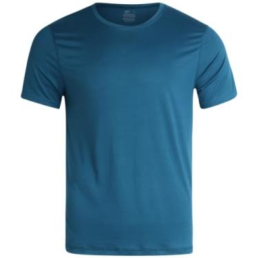 Imagem de Reebok Camisa masculina - Camiseta esportiva macia de manga curta (P-GG), Legion Blue, G