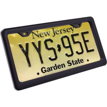 Imagem de Autogem Moldura de placa de licença de iluminação LED universal 4 funções - luz de corrida/luz de freio/luz de direção à direita/luz de direção à esquerda