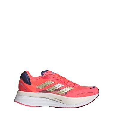 Imagem de adidas Adizero Boston 10 Turbo/Sandy Beige Metallic/Legacy Indigo 8 B (M)
