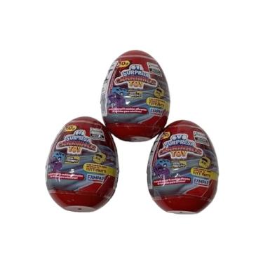 Imagem de Ovo Surpresa Com Carrinho movido à Fricção - Kit com 3