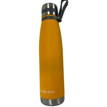 Imagem de Garrafa Térmica Água Inox 1000ML Academia Squeeze Carro LM-P1530-AM (Amarelo)