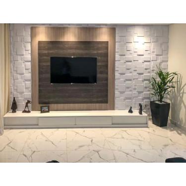 Imagem de Kit 4 Placa Formas Molde Gesso Cimenticio Abs 1mm Decorativa Acabamento Revestimento Flexivel 3D