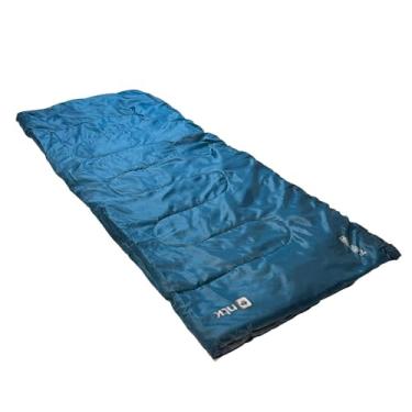 Imagem de ntk, Saco de Dormir Tipo Envelope Bugy, com Faixa de Temperatura entre 8°C à 15°C, Enchimento de Fibras Sintéticas e Bolsa de Transporte, Azul