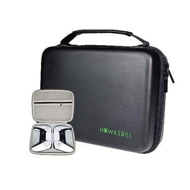 Imagem de PS5 Console Controller Case, Dual DualSense Protective Hard Shell, Playstation 5 Two Controllers Travel Carrying Bag with Room for Cable Cord and Accessories (Black)