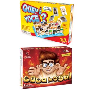Imagem de Jogos de Tabuleiro 7+ Quem é Você + Cuca Legal Escolar Jogo de Perguntas e Respostas - Pais e Filhos