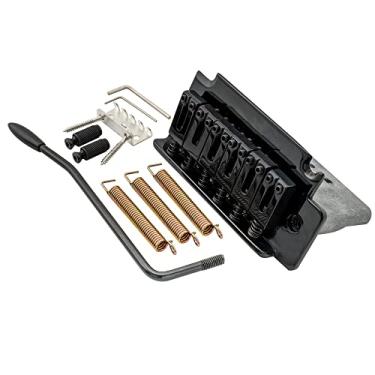 Imagem de Musiclily Pro 52,5mm Bloco Curto Ponte Tremolo 2 Pivôs Estilo ST para Guitarra Squier ST, Preta