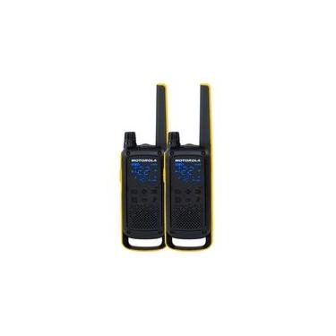 Imagem de Rádio Comunicador Motorola Talkabout  T470BR, 26 canais, 35KM, Lanterna, IPX4, Preto/Am...