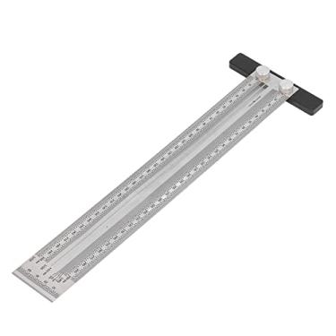 Imagem de Marcação para Carpintaria Réguas Em T Medidor de Escrita Régua de Medição de Carpinteiro Em Aço Inoxidável (300mm)