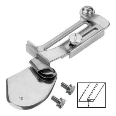 Imagem de Aparelho Fazer Dobrar Bainha Barra 10mm Parafuso Maq Costura - Evolver