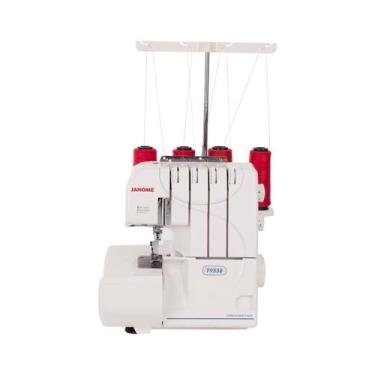 Imagem de Overlock e Ultralock Janome Modelo 7933D Costura Tecidos Finos Médios 