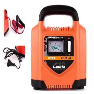 Imagem de Carregador bivolt inteligente para bateria carro moto 6v 12v - FAÇA E 