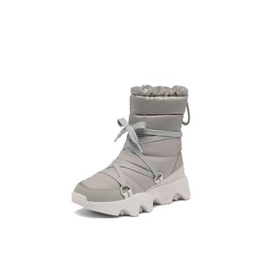 Imagem de Sorel Bota feminina Kinetic Impact Nxt impermeável para neve, Cinza cromado/pedra da lua, 40