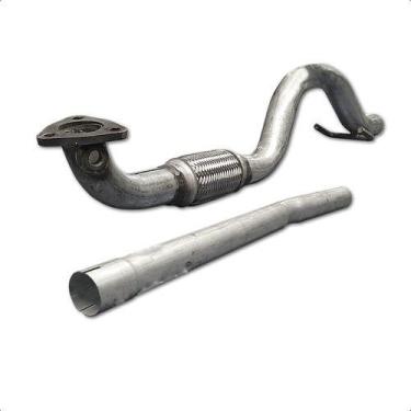 Imagem de Kit Escapamento Tubo Motor + Intermediário Golf 1.6 09 A 14 - ScapJá