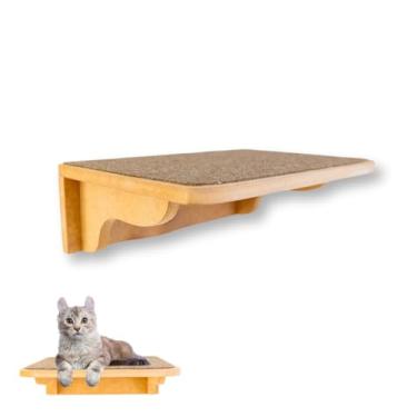 Imagem de Prateleira Para Gatos Tamanho GG Resistente Com Carpete Antiderrapante (Carpete Grafite)