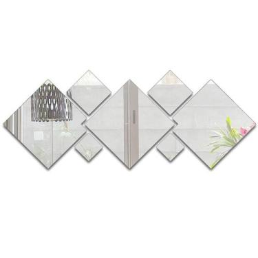 Imagem de Espelhos Decorativos em Acrílico 7 Peças Quadrado esp001 - PAPEL E PAR