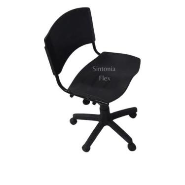 Imagem de Cadeira iso giratoria desmontável com regulagem de altura preto - Sint