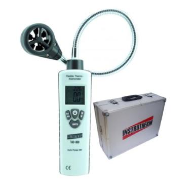 Imagem de Kit Termo Anemômetro Digital Data Hold Sensor Flexível Tad-800 Portáti