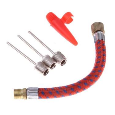 Imagem de Kit 5 peças para inflar bola pneu bexiga boia inflàveis - QPORRETA