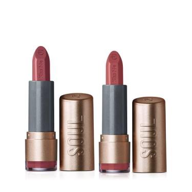 Imagem de Kit Soul Kiss Me: Batom Hidratante Avelã 3,7g + Batom Hidratante Malva