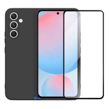 Imagem de Película de Vidro 3D Tela Toda + Capa Capinha Case Premium Preta para Samsung Galaxy S24 FE