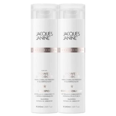 Imagem de Kit Jacques Janine Power Inforcer Shampoo Sem Sal 240ml Condicionador 