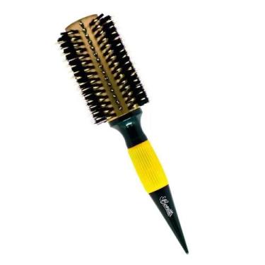 Imagem de Escova Para Cabelo 64mm Pop Color Alumínio Brilho Bonitta, Amarelo