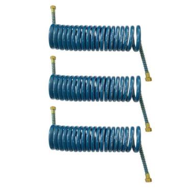 Imagem de 3 Mangueira Espiral Carreta Para Freio A Ar Caminhão Azul 5,5mts - TOP