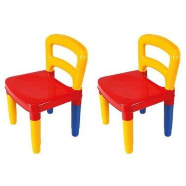 Imagem de Cadeirinha Infantil Desmontável Para Mesinha Didática Poliplac
